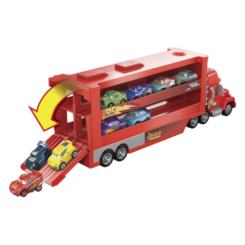 Afbeelding laden in galerijviewer, Mattel Pixar Mack Miniracers Transporter met 1 Miniracer
