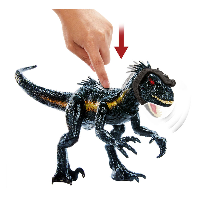 Afbeelding laden in galerijviewer, Mattel jurassic world track n attack indorraptor dino speelfiguur
