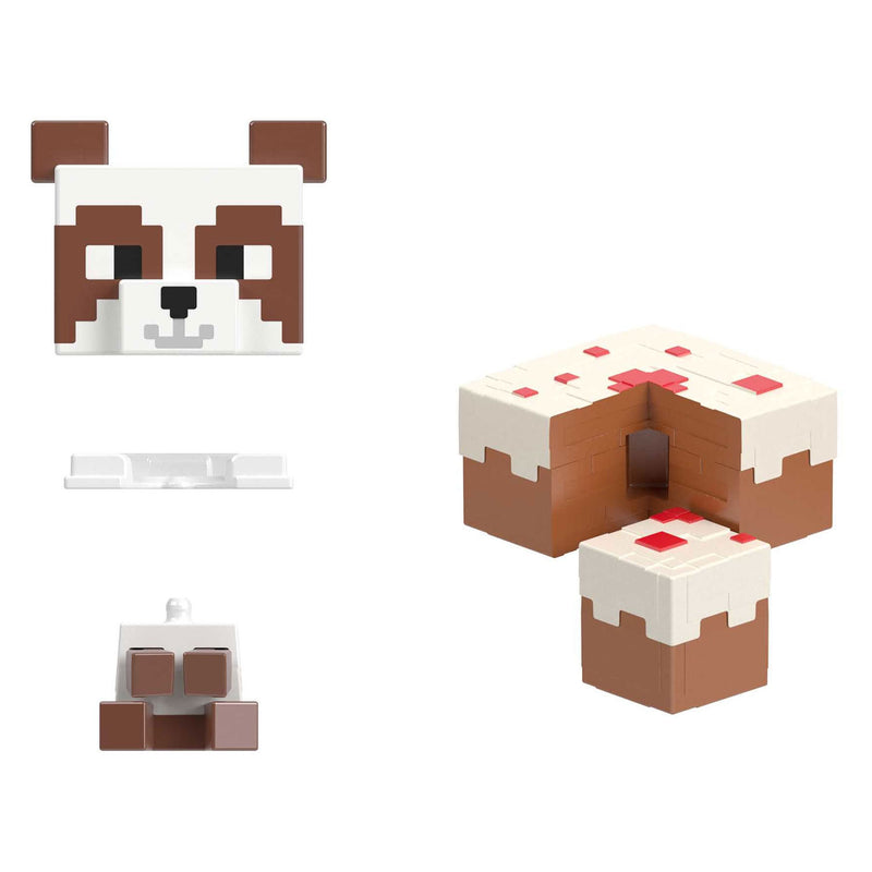 Afbeelding laden in galerijviewer, Mattel minecraft mob hoofd mini panda speelhuis speelset
