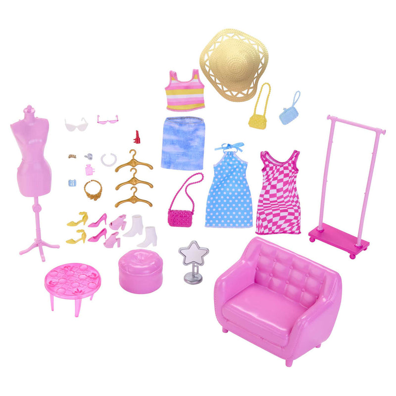 Afbeelding laden in galerijviewer, Mattel Fashionista Pop met Kledingrek
