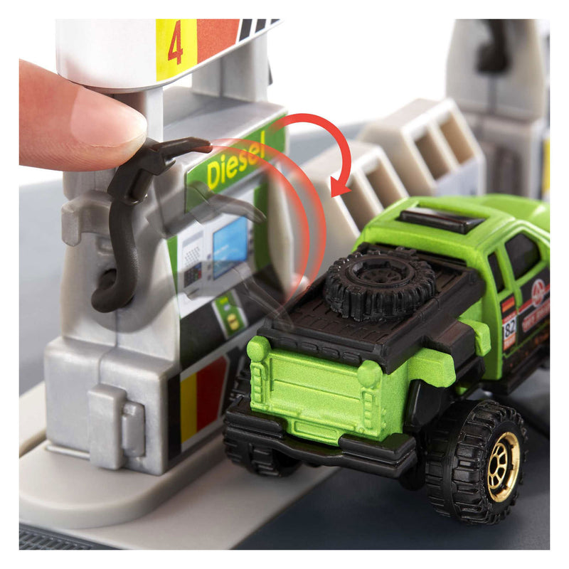 Afbeelding laden in galerijviewer, Mattel Matchbox Action Drivers Benzinestation Speelset
