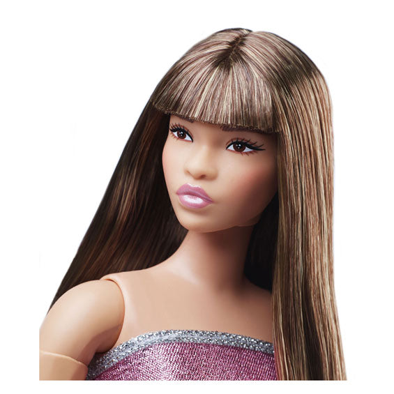 Afbeelding laden in galerijviewer, Mattel barbie looks modepop met roze jurk
