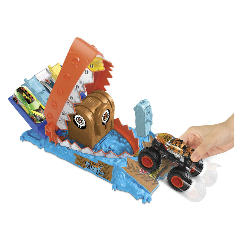 Afbeelding laden in galerijviewer, Hot Wheels Arena Smashers Schathappers Uitdaging Speelset
