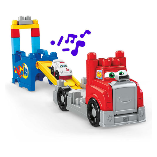 Mattel mega bloks bouw- en racetruck - 16dlg.