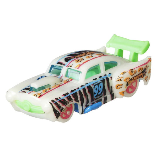 Hot wheels  monster trucks set met 10 speelgoedvoertuigen die licht geven in het donker