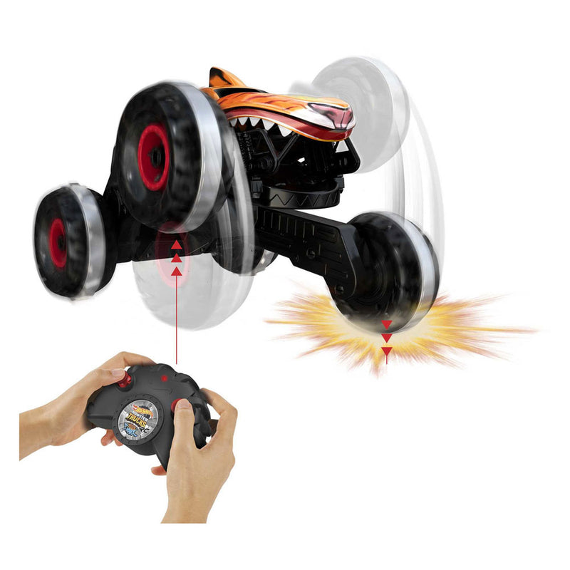 Afbeelding laden in galerijviewer, Hot wheels rc monster trucks onstuitbare hijgertaai bestuurbare auto
