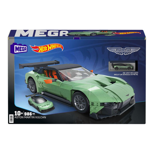 Mattel mega hot wheels aston martin vulcan bouwset - 986dlg.