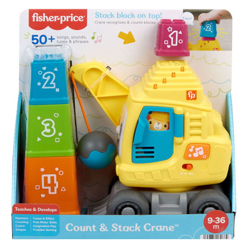 Afbeelding laden in galerijviewer, Mattel fisher-price tel- en stapelkraan
