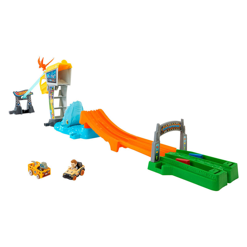 Afbeelding laden in galerijviewer, Hot wheels racer verse blue's raptor rush speelset
