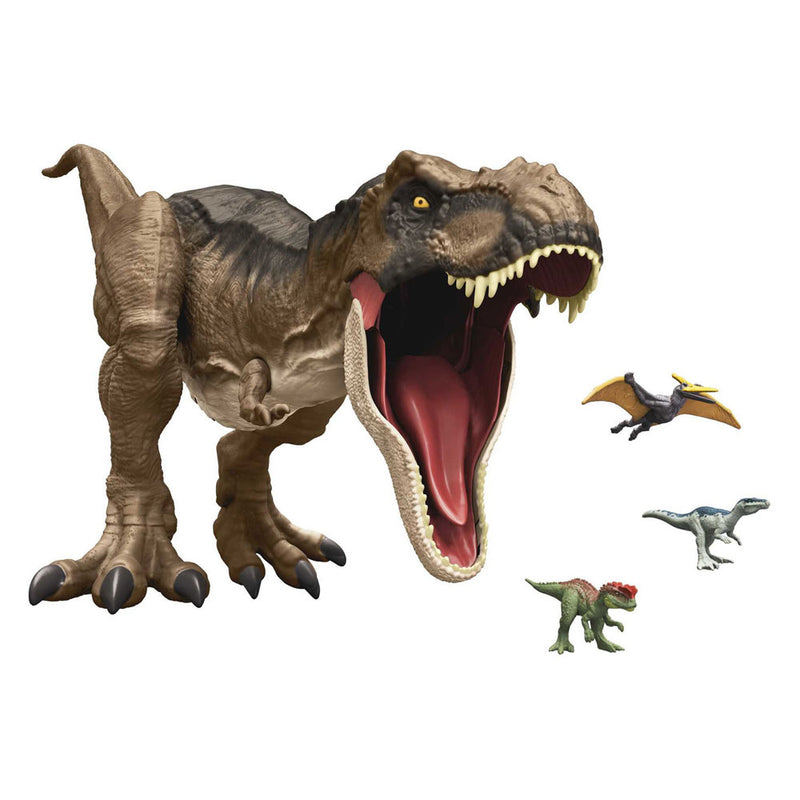 Afbeelding laden in galerijviewer, Mattel jurassic world dominion super colossal t-rex dinosaurus speelfiguur
