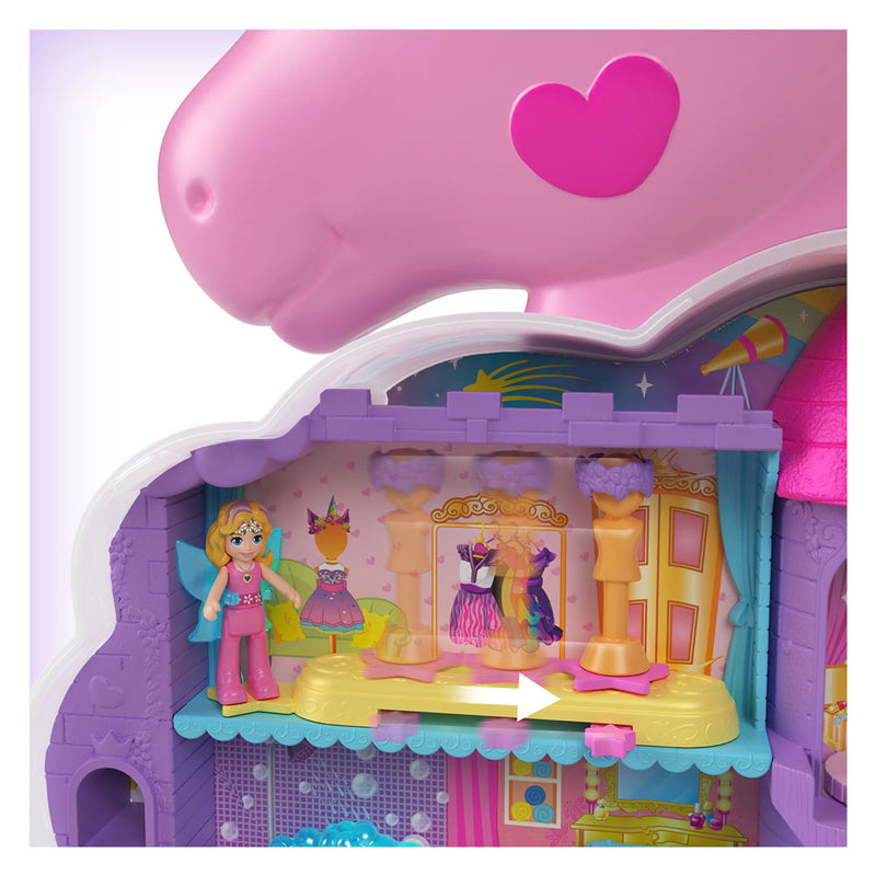 Afbeelding laden in galerijviewer, Mattel polly pocket salon van de regenboog eenhoorn speelset
