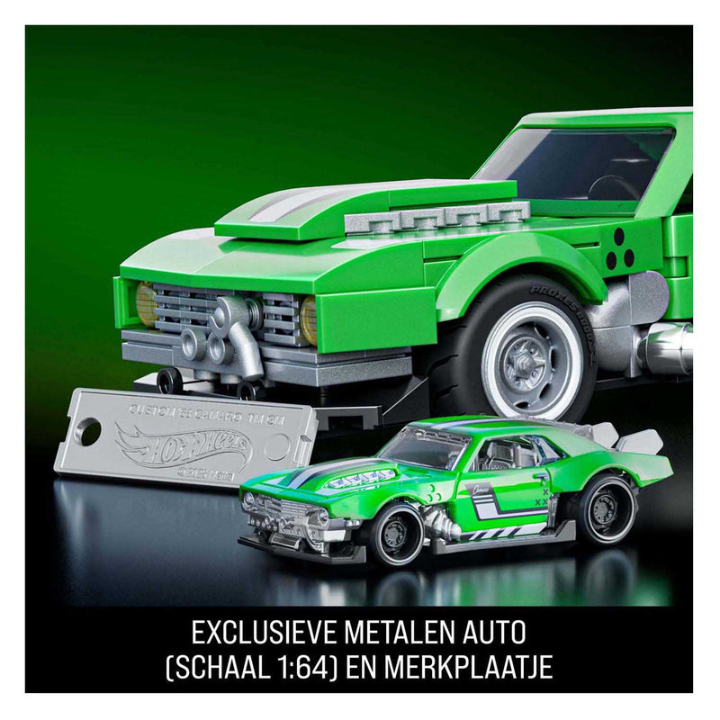 Afbeelding laden in galerijviewer, Mattel brick shop hot wheels speed serie - custom '68 camaro - bouwspeelgoed - 289 onderdelen
