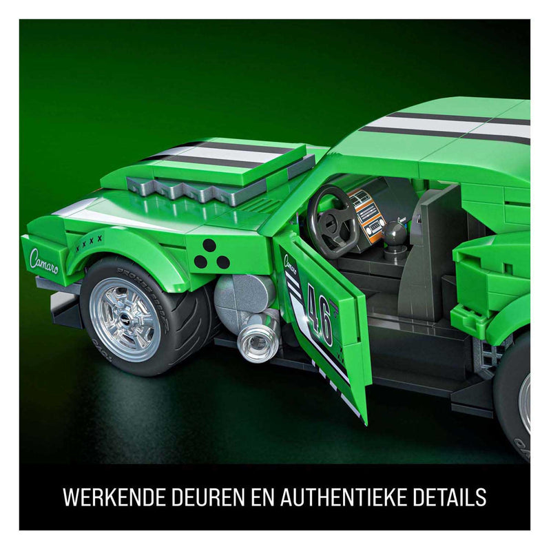 Afbeelding laden in galerijviewer, Mattel brick shop hot wheels speed serie - custom '68 camaro - bouwspeelgoed - 289 onderdelen
