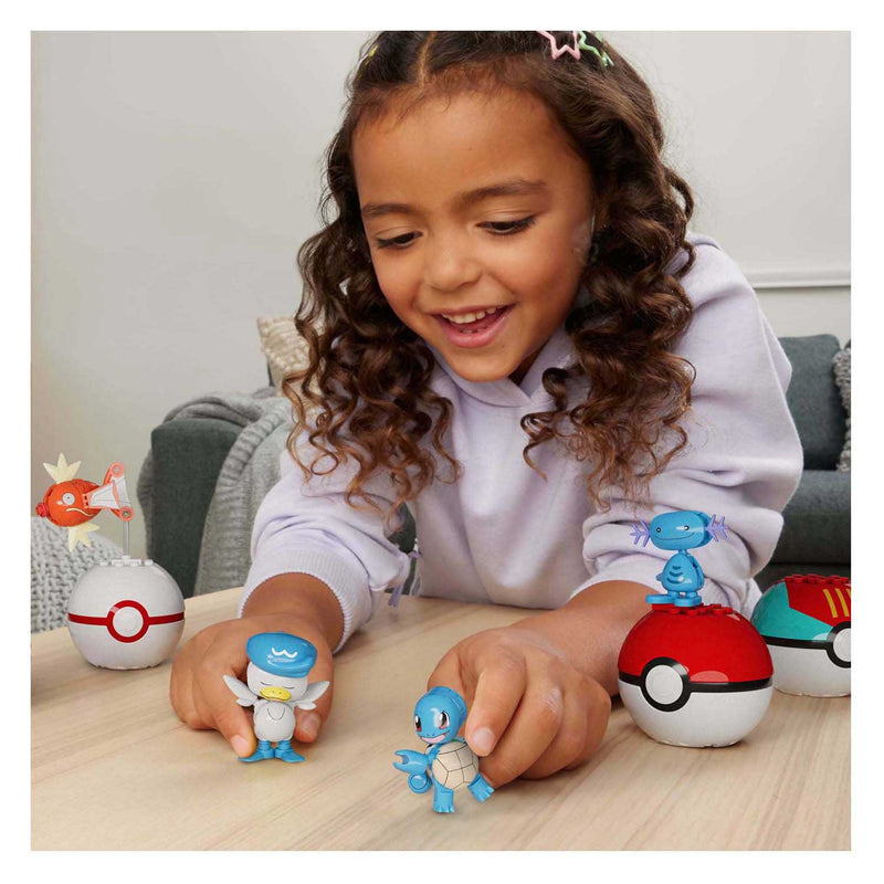 Afbeelding laden in galerijviewer, Mattel mega construx pokémon bouwset - magikarp, shellder en quaxly
