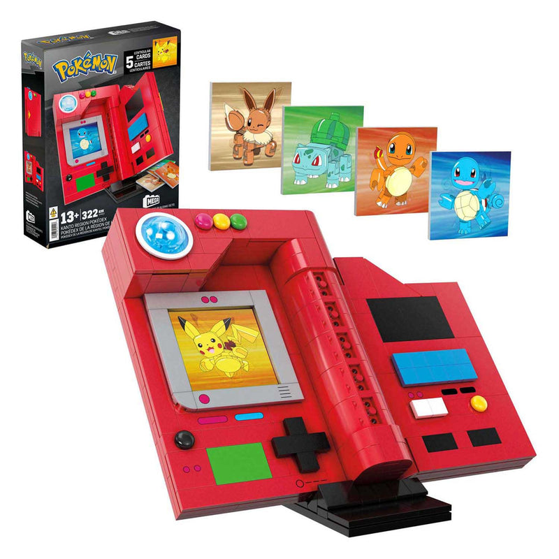 Afbeelding laden in galerijviewer, Mega bloks mega construx pokémon bouwset - pokédex kanto regio
