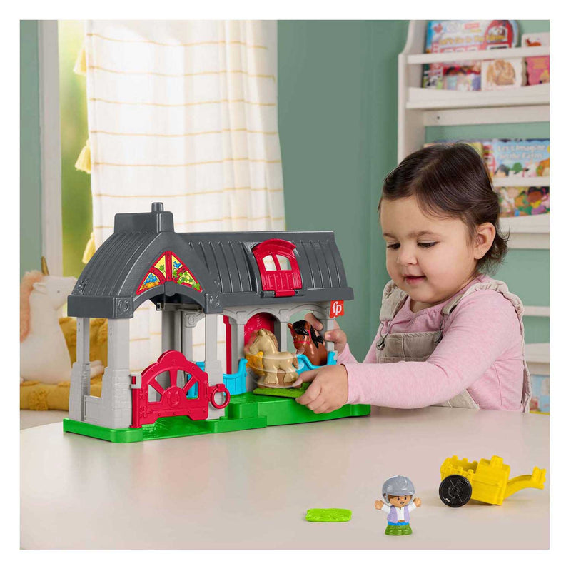 Afbeelding laden in galerijviewer, Fisher-price little people vriendelijke paardenstal - speelfiguur
