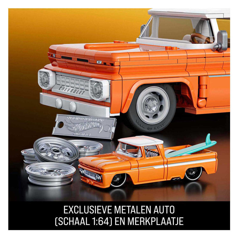Afbeelding laden in galerijviewer, Hot wheels brick shop elite series chevy 1:32 bouwset - 858dlg.
