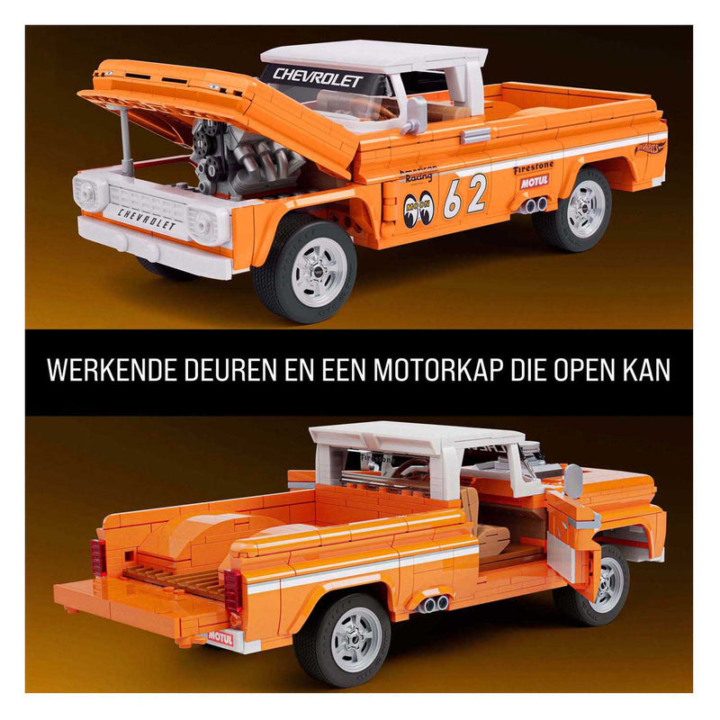Afbeelding laden in galerijviewer, Hot wheels brick shop elite series chevy 1:32 bouwset - 858dlg.
