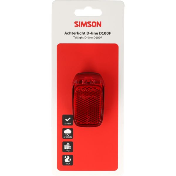 Afbeelding laden in galerijviewer, Simson achterlicht aurora d-line d100f - dynamo
