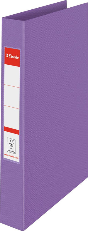 Esselte colour'breeze 2-rings a4 ringband voor 190 vellen - rugbreedte van 42mm - lavendel