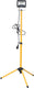 Prolight bouwlamp - werklamp - op statief - led - op netstroom - 20w - 1700 lumen - zwart - 58,5cm