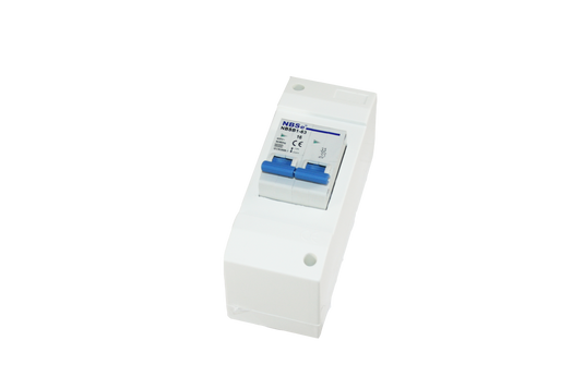 Ngk zekeriast 2-module met dubbelpolige zekeringautomaat b16a