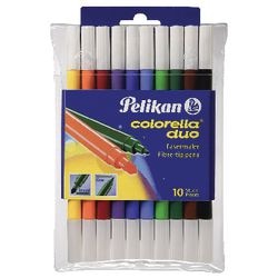 Viltstift pelikan colorella duo kleurenassortiment 10 stuks