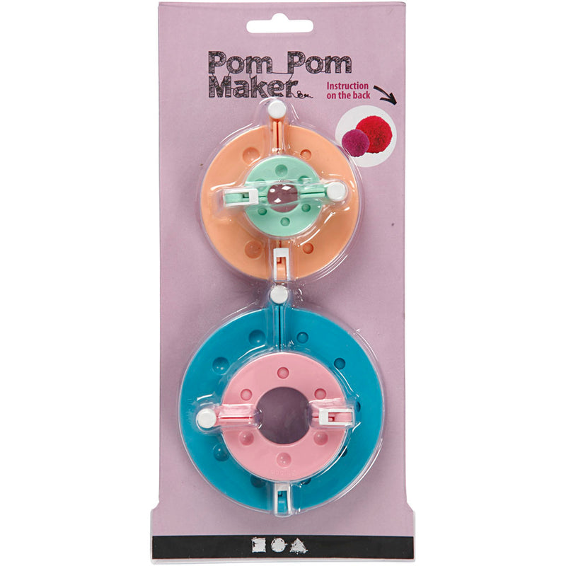 Afbeelding laden in galerijviewer, Https: www.cchobby.nl pom-pom-maker-d-3-5-5-5-7-9-cm-4-stuk-1-set
