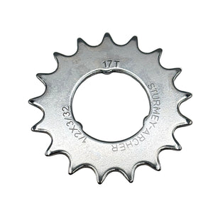 Sturmey-archer europa n.v. tandwiel sturmey archer 17t - 3 32 vlak - verchroomd