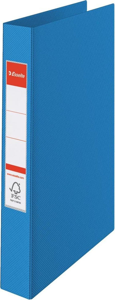 Esselte ringbanden pp a4 rugbreedte 35 mm blauw 23-rings etikethouder mechanisme