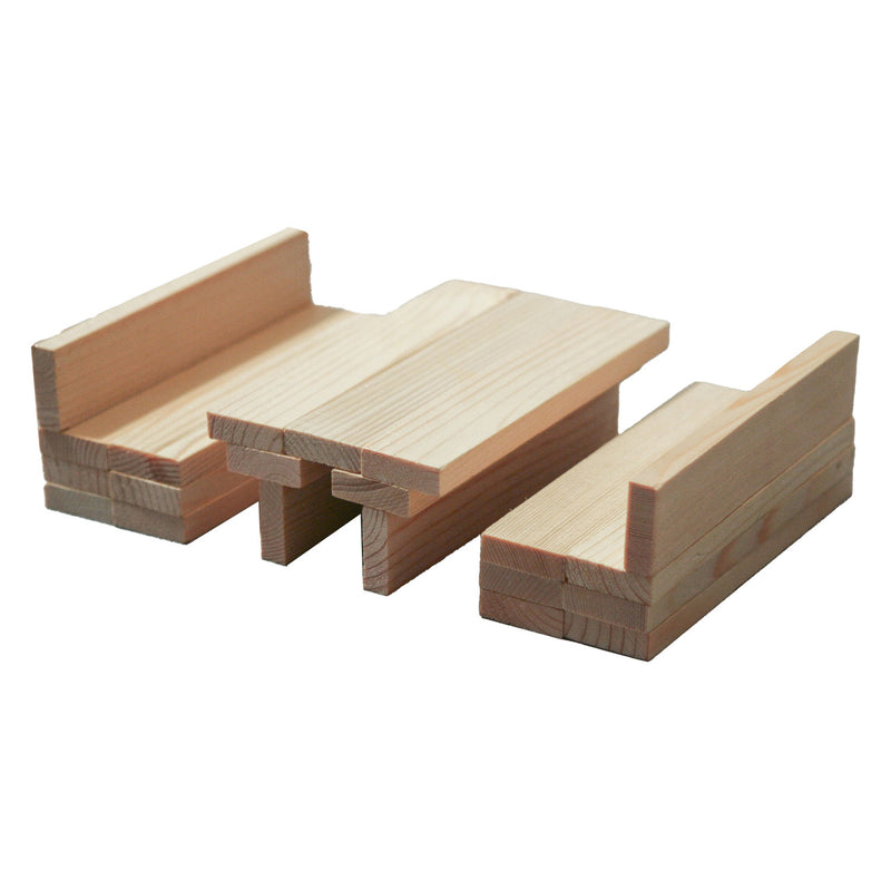 Afbeelding laden in galerijviewer, Bblocks houten plankjes in luxe houten kist 500 stuks
