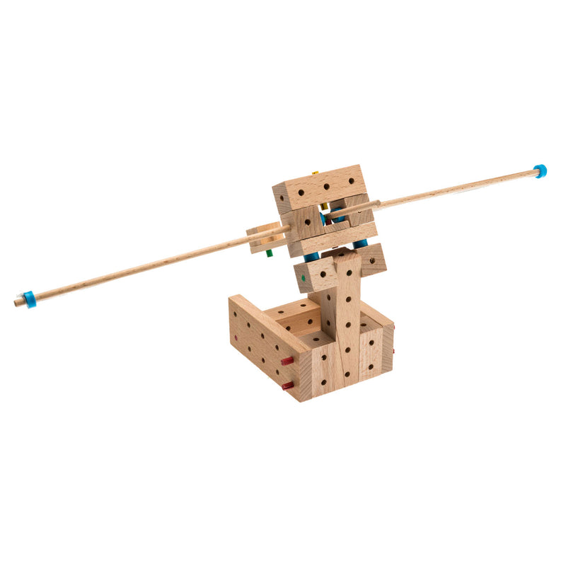 Afbeelding laden in galerijviewer, Matador explorer catapulte constructieset hout, 60dlg.
