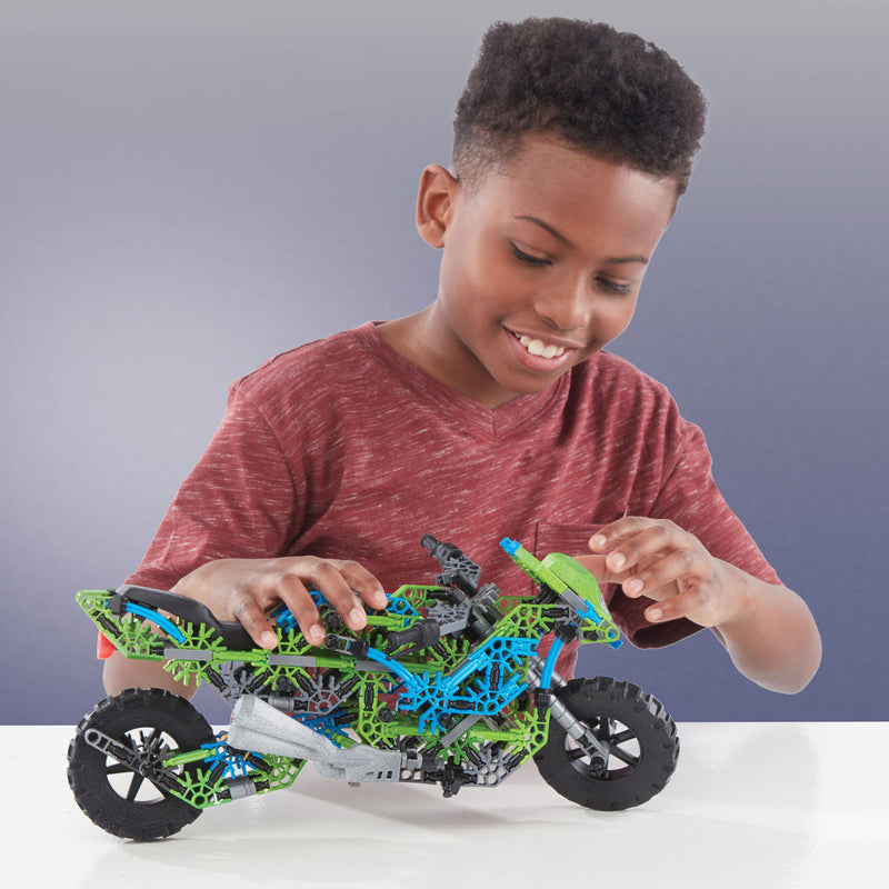 Afbeelding laden in galerijviewer, K'nex bouwset mega motorcycle, 456dlg.
