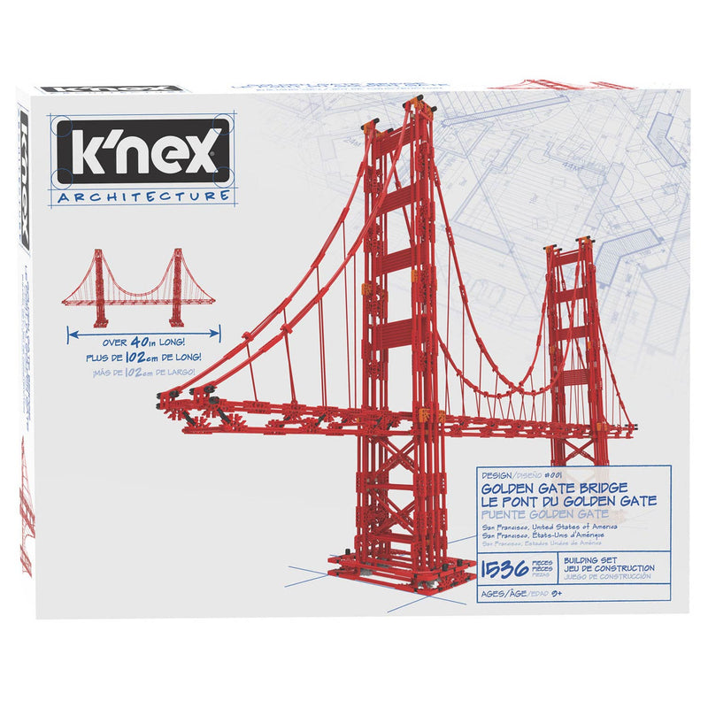 Afbeelding laden in galerijviewer, K'Nex Architecture Bouwset Golden Gate Bridge, 1536dlg.
