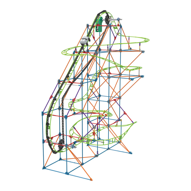 Afbeelding laden in galerijviewer, K'nex thrill rides typhoon frenzy roller coaster, 649dlg.
