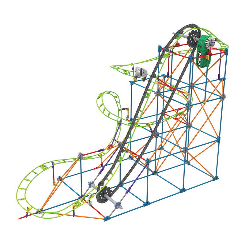 Afbeelding laden in galerijviewer, K'nex thrill rides typhoon frenzy roller coaster, 649dlg.
