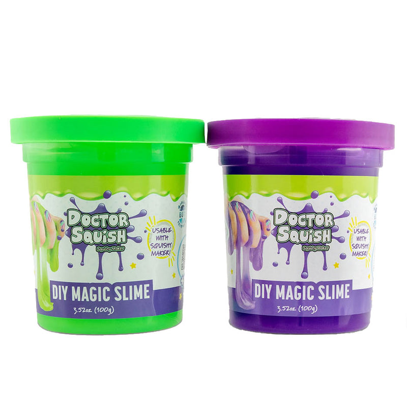 Afbeelding laden in galerijviewer, Boti doctor squish slijm value pack - groen en paars, 240 gram
