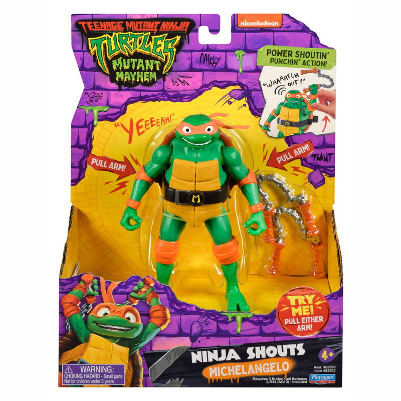 Afbeelding laden in galerijviewer, Boti teenage mutant ninja turtles ninja shouts speelfiguur - michelangelo
