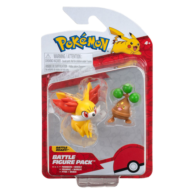 Afbeelding laden in galerijviewer, Boti pokémon battle figuren - fennekin bonsly, 2st.
