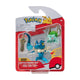 Boti pokémon batte figuur set - honedge, bulbasaur, frogadier, 3st.