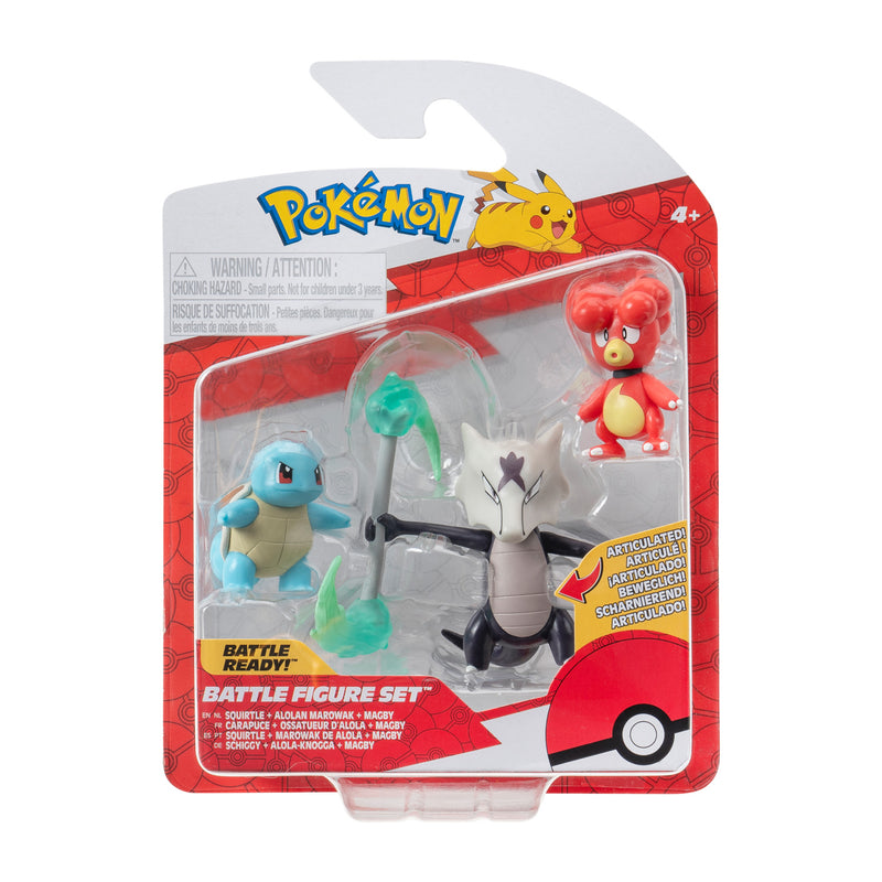 Afbeelding laden in galerijviewer, Boti pokémon batte figuur set - magby, alolan, marow, 3st.
