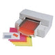 Etiketten herlitz neon rood 600 stuks