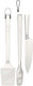 Barbecook premium set met spatel, chef mes en tang uit rvs 45.7cm