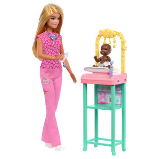 Afbeelding laden in galerijviewer, Barbie career baby dokter speelset met pop
