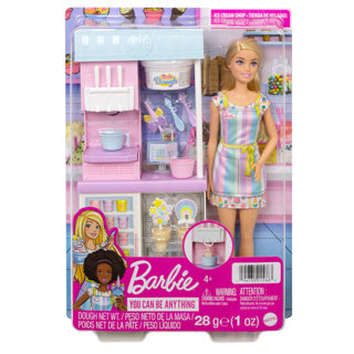 Afbeelding laden in galerijviewer, Barbie ijssalon speelset - pop
