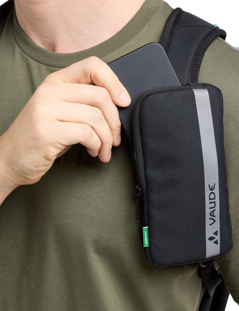 Afbeelding laden in galerijviewer, Vaude shoulder strap phone bag - smartphone bag black
