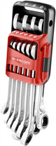 Facom set 10 snelle anti slip steekringratelsleutels, metrisch, in houder - 467br.jp10pb