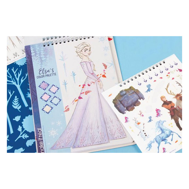 Afbeelding laden in galerijviewer, Spectron Frozen Sketchen Stickerboek met Stencils

