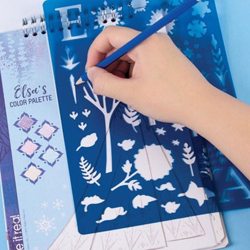 Afbeelding laden in galerijviewer, Spectron Frozen Sketchen Stickerboek met Stencils
