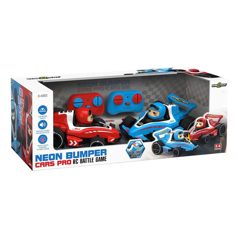 Afbeelding laden in galerijviewer, Gear2play rc neon bumper cars pro duoset - rc formule 1 battle cars - ga een botsduel aan!
